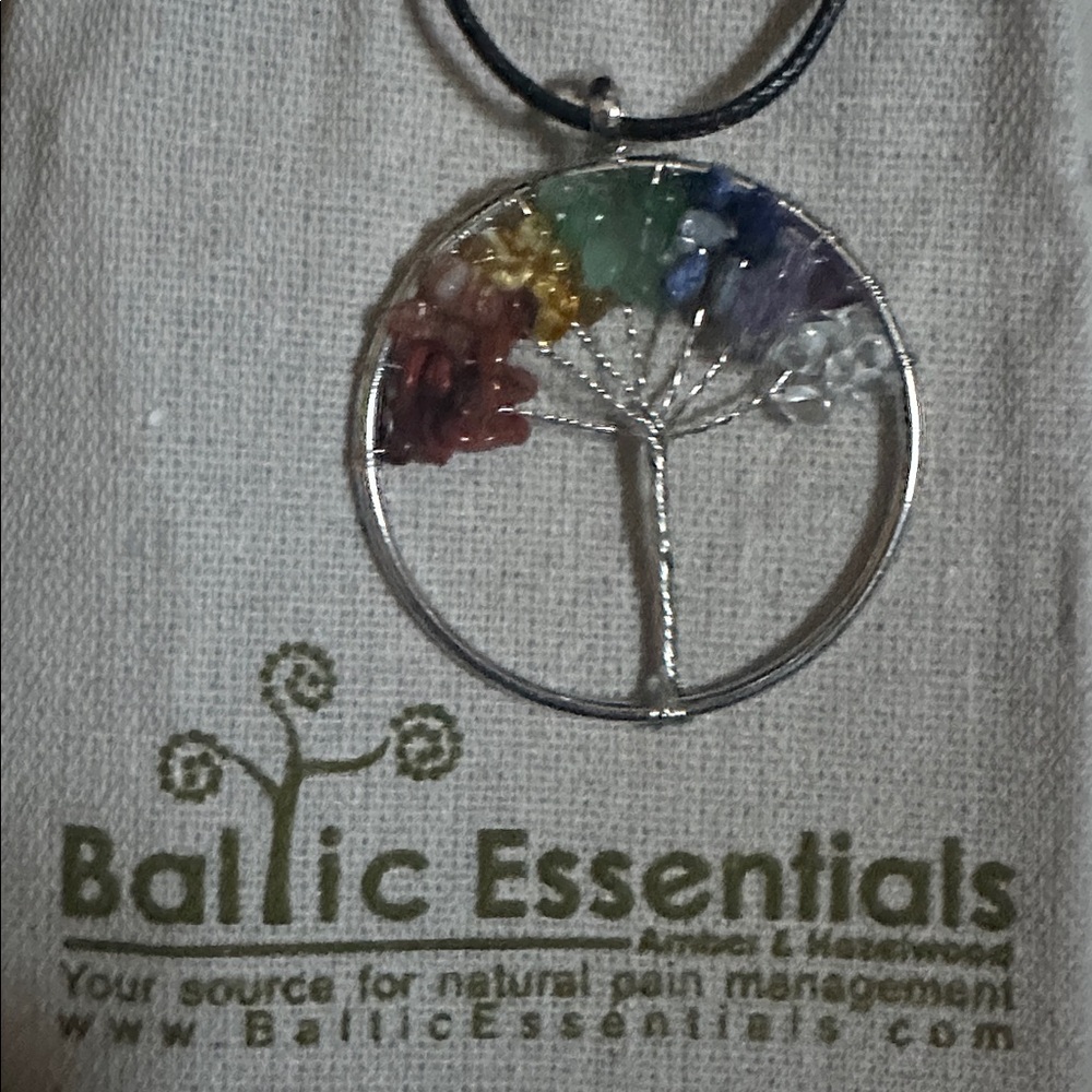 Multicolor Tree of Life Pendant Necklace